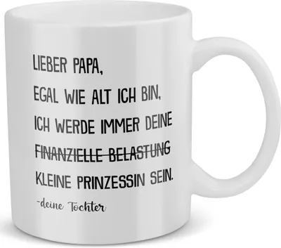 Produktbild von 22Feels Papa Geschenk von Tochter Vatertag Vater Tasse Geburtstag Weihnachten Kaffeetasse Männer Herrentag Geschenkidee