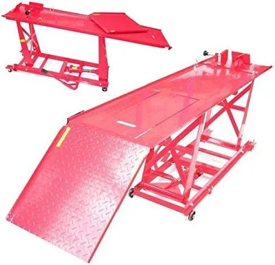 Productafbeelding van Motorfietslift XXL 06152 - 450 kg, met voetpomp, schaarhefbrug, schaarlift, motorfietslift