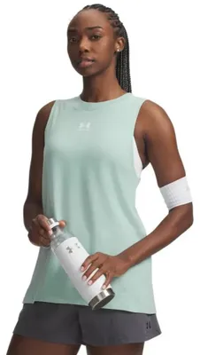 Productafbeelding van Under Armour Rival Muscle mouwloze T-shirt, groen, maat M, voor dames, kleur groen, maat M