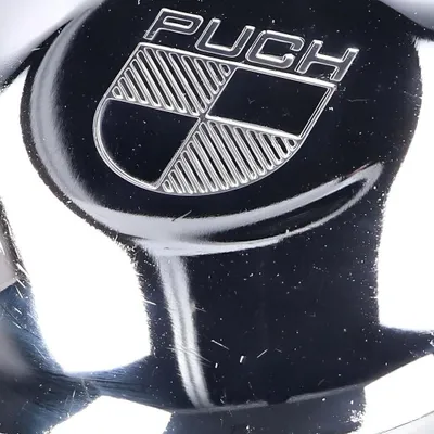 Produktbild von Lichtmaschinendeckel / Zündungsdeckel verchromt mit ' Puch-Logo ' für Puch Maxi