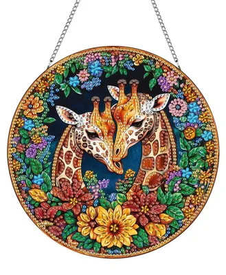 Productafbeelding van Diamantverfset Giraffe, 5D, met ketting, voor raamdecoratie en wanddecoratie