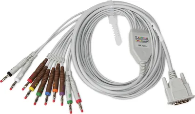 Immagine prodotto di Cavo ECG a 12 derivazioni per elettrocardiografo CONTEC, 5 pezzi