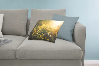 Produktbild von MuchoWow® Zierkissen Sofakissen Wohnzimmer Dekokissen 60x40 cm Nahaufnahme von Blumen bei Sonnenaufgang - Kopfkissen - Polster mit Foto