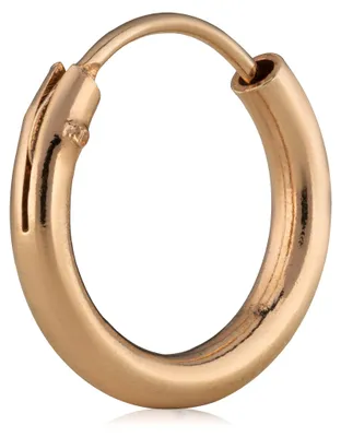 Produktbild von NKlaus Einzel-Creole Ohrring, vergoldet, 12mm
