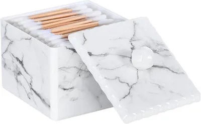 Produktbild von Marmerne Organizer-Box für Wattenstäbchen