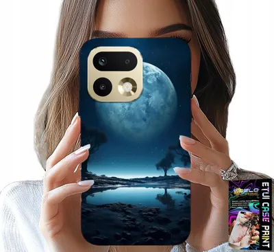 Produktbild von Etui Do Realme 16 Pro+ 5G - Pełnia Księżyca Księżyc Futerał + Folia