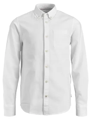 Produktbild von Jack & Jones Eoxford Langarmhemd Weiß 8 Years Junge Weiß 8 Years