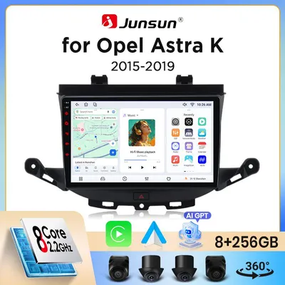 Obrázok produktu pre Autorádio s bezdrôtovým pripojením CarPlay a Android Auto - 9-palcová HD obrazovka IPS - 6+128 GB pamäte - pre modely Opel Astra K (2015-2019)