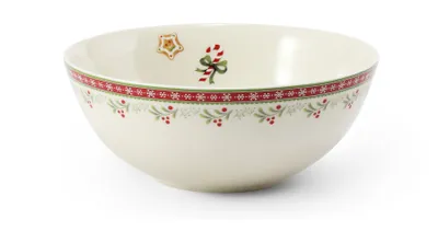 Obrázek produktu pro Miska, vánoční porcelán, perníčky, 16 cm, Leander