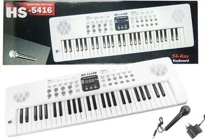 Obrázok produktu pre Klávesové organy HS5416 54 klávesov biele 70 cm