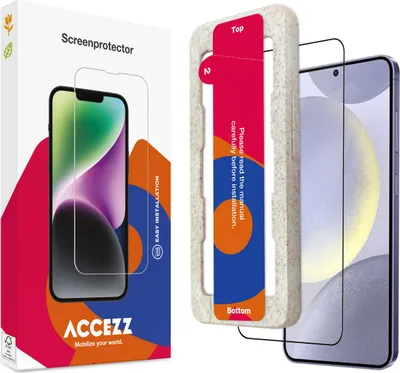 Obrázok produktu pre Samsung Galaxy S24 Plus, Samsung Galaxy S25 Plus Ochrana obrazovky: Accezz Gehard glas Full Cover screenprotector metapplicator - Transparent