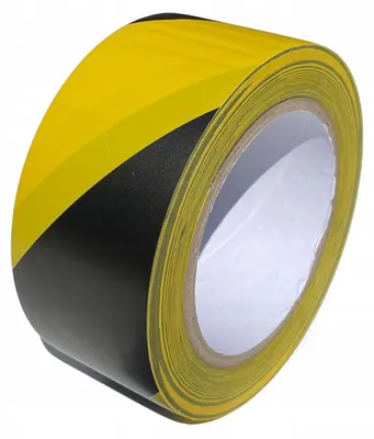 Produktbild von Epat Warnband Gelb-Schwarz Selbstklebend Markierungsband 50mm x 33m
