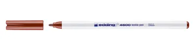 Obrázek produktu pro Edding 4600-007 4600 Popisovač na textil - kulatý hrot, 1 mm, hnědý