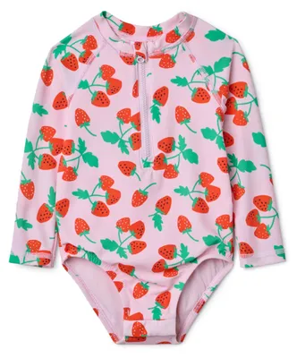 Produktbild von A. Essentials Baby - Mädchen Langärmliger Rashguard-Badeanzug für Babys, Rosa To