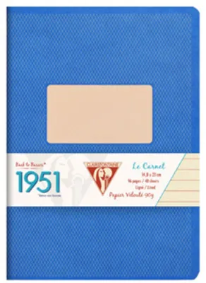Produktbild von Clairefontaine 1951 Heft A5 48Bl liniert blau