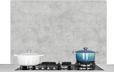 Produktbild von KitchenYeah®  Spritzschutz Küche - Küchenrückwand - Wandschutz für Herd und Spüle - Beton - Grau - Industriell - Muster 120x80 - Alu-Dibond (Alternative zum Spritzschutz aus Glas) - Hitzebeständig - H
