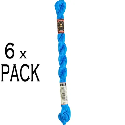 Produktbild von 6 Stück DMC Perlbaumwolle, Größe 3, 15 Meter, Farbe 115A/3-995