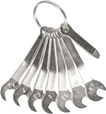 Produktbild von Elektroniker-Maulschlüsselsatz am Ring WGB, 4,5 - 7,5 mm 9-tlg.