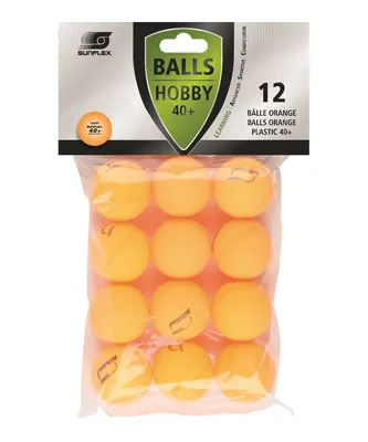 Produktbild von Sunflex 12x Tischtennisbälle 40+ Hobby orange | Tischtennis Bälle TT Tabletennis