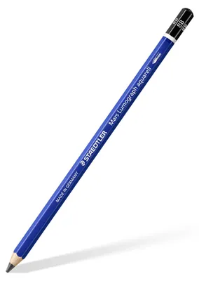 Produktbild von STAEDTLER Mars Lumograph 100A wasservermalbarer Zeichenbleistift Einzelprodukt 8B