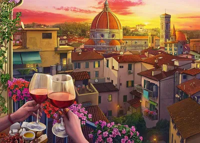 Image de RAVENSBURGER Puzzle Endroits confortables : Terrasse à Florence XXL 500 pièces