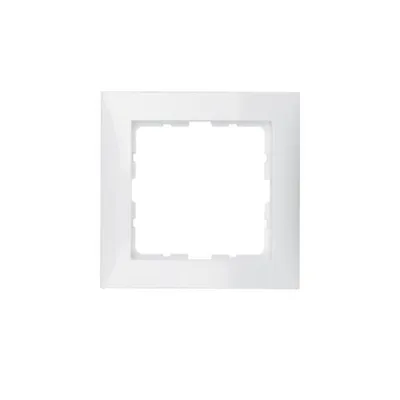 Produktbild von BERKER  1-fach Steckdosenrahmen weiß 8,1 x 8,1 cm