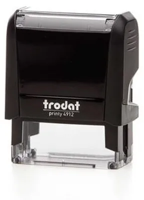 Produktbild von Stempel, TRODAT "Printy 4912", schwarzer Stempel mit schwarzer Tinteinlage