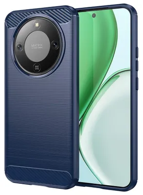 Produktbild von Handyhülle für Honor Magic8 Lite, Techsuit Carbon Silicone, Dunkelblau