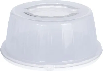 Image de Plateau de service et de transport à gâteaux Excellent Houseware, en polypropylène, 33 x 15 cm, blanc