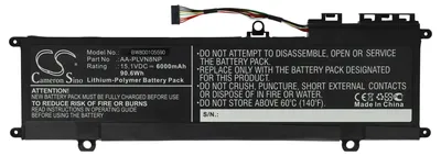 Produktbild von vhbw Akku kompatibel mit Samsung NP880Z5E-X01IT, NP880Z5E-X01P, NP880Z5E-X01NL, NP880Z5E-X01HK, NP880Z5E-X01DE Notebook (6000 mAh, 15,1 V, Li-Polymer)