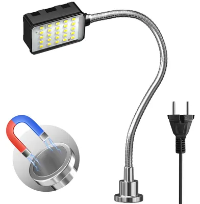 Productafbeelding van Magnetische werklamp 10 W met flexibele zwanenhals en magneetvoet
