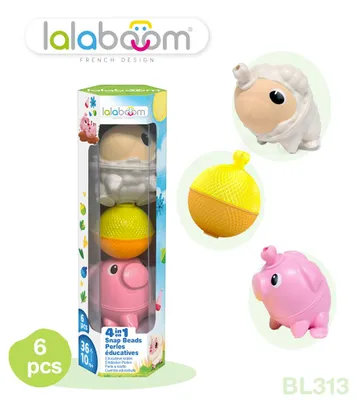 Zdjęcie produktu dla Zestaw zwierzątek Lalaboom (6 szt.) Owieczka i świnka