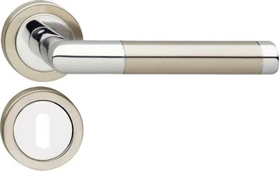 Produktbild von Rosettengarnitur Intersteel 90° BB chrom/nickel matt