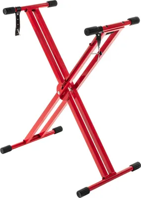 Produktbild von Revoltage DKS205 Double X Zusammenlegbarer Keyboardständer Red