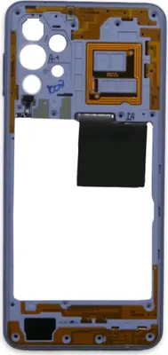Produktbild von Original Samsung Galaxy A32 5G SM-A326B Mittelrahmen Gehäuse Tasten Lila Gut