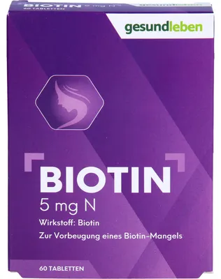 Zdjęcie produktu dla Gesundleben Biotyna 5 mg N, tabletki, 60 szt.