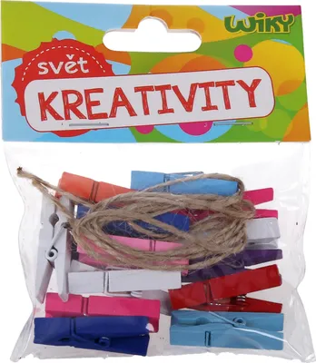 Zdjęcie produktu dla Kołki w kolorze 3,5 cm, 15 sztuk + sznurek