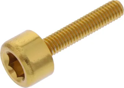 Produktbild von Zylinderschraube JMP Bolt M4x0,7mm 20mm Aluminium gold