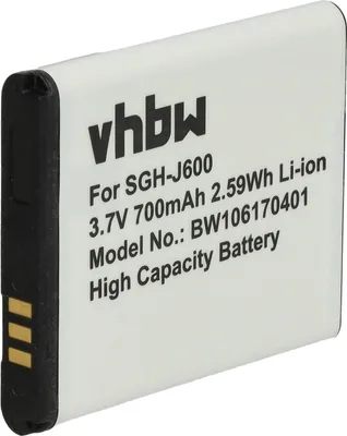 Produktbild von vhbw Akku kompatibel mit Samsung B3210 Corby TXT, C3050, B3310, GT-C3050, S7350 Ultra Slide Handy Smartphone Telefon (700 mAh, 3,7 V, Li-Ion)