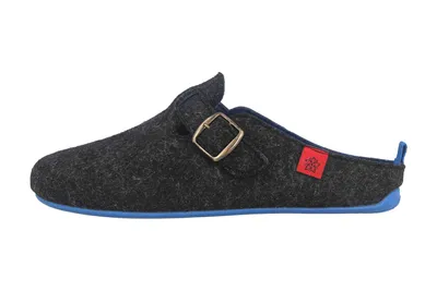 Produktbild von Andres Machado Clogs & Hausschuhe in Übergrößen Schwarz VAL Black Blue/ Herren große Herrenschuhe, Größe:46