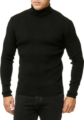 Produktbild von Red Bridge Herren Strickpullover Rollkragen- Pullover Soft Basic