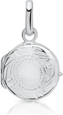 Produktbild von Aufklappbares Medaillon rund mit Verzierung 925er Silber SP0317