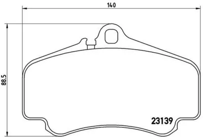 Produktbild von Brembo Bremsbelagsatz, Scheibenbremse Vorderachse P 65 011