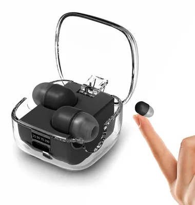 Produktbild von Mini Schlaf Ohrhörer Bluetooth, ultrakleine In Ear Kopfhörer zum Schlafen und Reisen, komfortable Ohrhörer für Seitenschläfer mit langer Akkulaufzeit