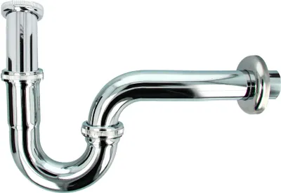 Produktbild von tecuro Röhrengeruchsverschluss Siphon 1 1/4 Zoll Ø 32 mm - Edelstahl verchromt