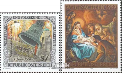 Produktbild von Briefmarken Österreich 1999 Mi 2299,2301 (kompl.Ausg.) gestempelt Volksbrauchtum