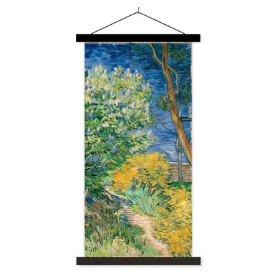 Produktbild von MuchoWow® Textilposter Die Büsche bei Arles - Vincent van Gogh 60x120 cm mit schwarzem Rahmen - Magnete