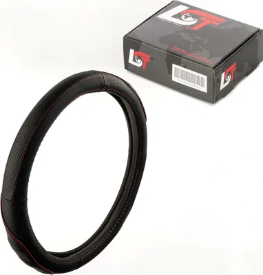 Produktbild von Lenkradbezug Ø 38x9cm Anthrazit für JEEP für CHRYSLER für FORD für LAND ROVER