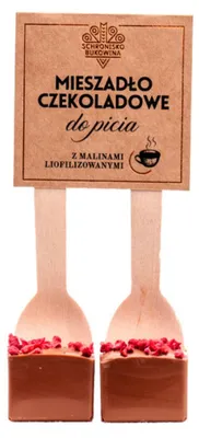 Immagine prodotto di Miscela di cioccolato con lamponi liofilizzati 75g - Schronisko Bukowina