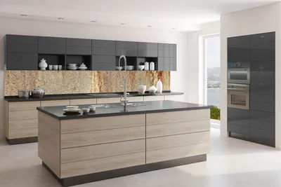 Produktbild von Küchenrückwand Folie Selbstklebend ABGEBROCHENE BETONWAND I 350 x 60 cm - Klebefolie - Dekofolie